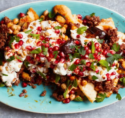 Lamb chaat On Bhatura