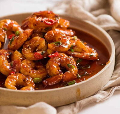 Prawn Kadai With thick Gravy